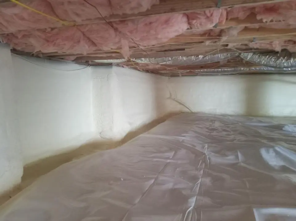Crawl space encapsulation with closed-cell spray foam for Roof Waterproofing in Fruit Cove