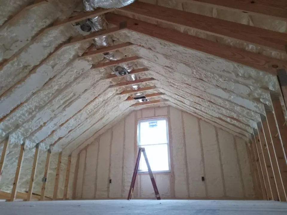 Spray foam roofing application for Crawl Space Insulation project in Fruit Cove